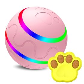 Pet New Wicked Ball Toy Intelligent Ball USB Toys Self Rotating Ball Automatic Rotation Ball (Option: Pink-Upgrade remote control)