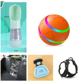 Pet New Wicked Ball Toy Intelligent Ball USB Toys Self Rotating Ball Automatic Rotation Ball (Option: Orange-Set1)