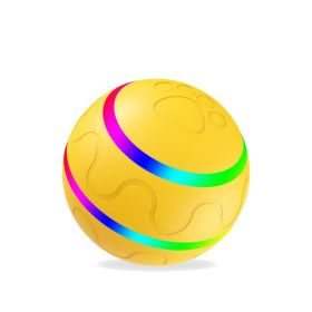 Pet New Wicked Ball Toy Intelligent Ball USB Toys Self Rotating Ball Automatic Rotation Ball (Option: Yellow-Self hi version)