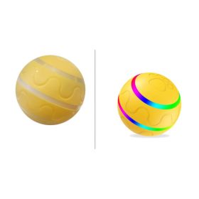Pet New Wicked Ball Toy Intelligent Ball USB Toys Self Rotating Ball Automatic Rotation Ball (Option: Yellow-Set)