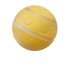 Pet New Wicked Ball Toy Intelligent Ball USB Toys Self Rotating Ball Automatic Rotation Ball (Option: Yellow-Without movement)