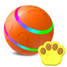 Pet New Wicked Ball Toy Intelligent Ball USB Toys Self Rotating Ball Automatic Rotation Ball (Option: Orange-Upgrade remote control)