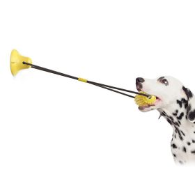 Pet Dog Toy Interactive Rubber Balls for Small Large Dogs Puppy Chewing Toys Pet Tooth Cleaning Indestructible Dog Food Ball (Ships From: China, Color: sucker)