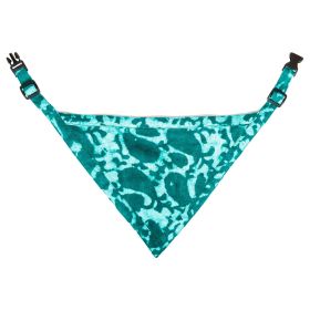 DGS Pet Products Unbugz-It Bandana Medium Abstract Teal 10" x 7" x 0.1" (Color: Abstract Teal, size: Extra Large)